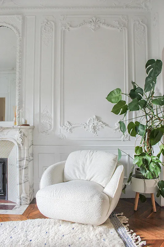 fauteuil douillet dans un salon